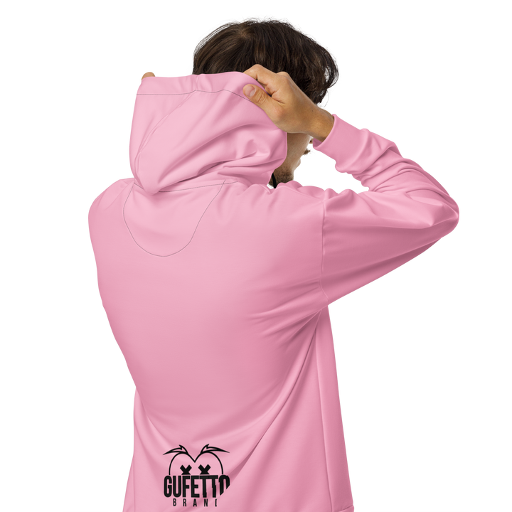 Felpa con cappuccio con zip unisex Uomo/Donna Gufetto Pink - Gufetto Brand 