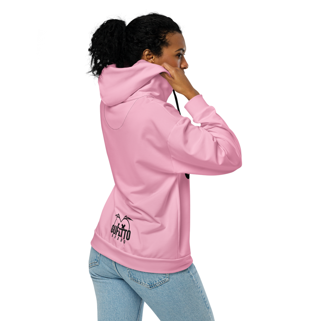 Felpa con cappuccio con zip unisex Uomo/Donna Gufetto Pink - Gufetto Brand 