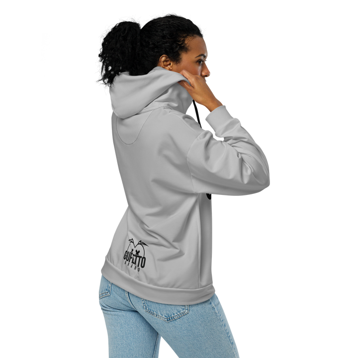 Felpa con cappuccio con zip unisex Uomo/Donna Gufetto Grigia - Gufetto Brand 