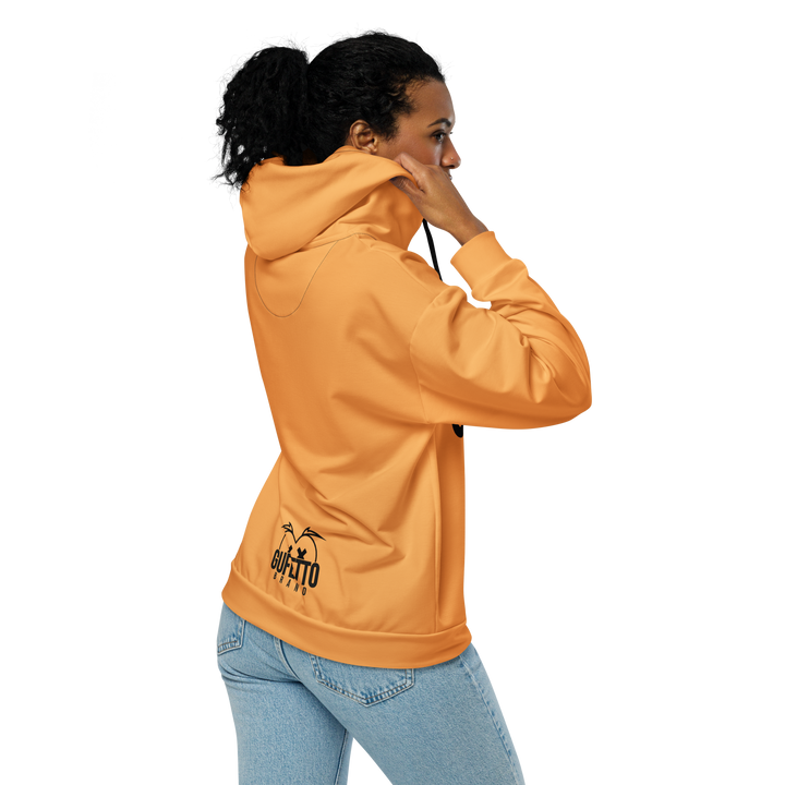 Felpa con cappuccio con zip unisex Uomo/Donna Gufetto Arancione - Gufetto Brand 