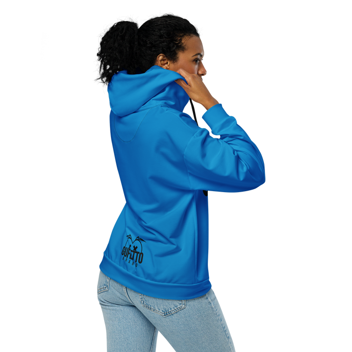 Felpa con cappuccio con zip unisex Uomo/Donna Gufetto Blu - Gufetto Brand 