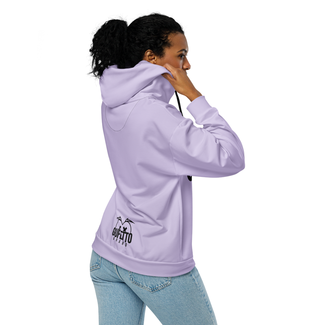 Felpa con cappuccio con zip unisex Uomo/Donna Gufetto Violet - Gufetto Brand 