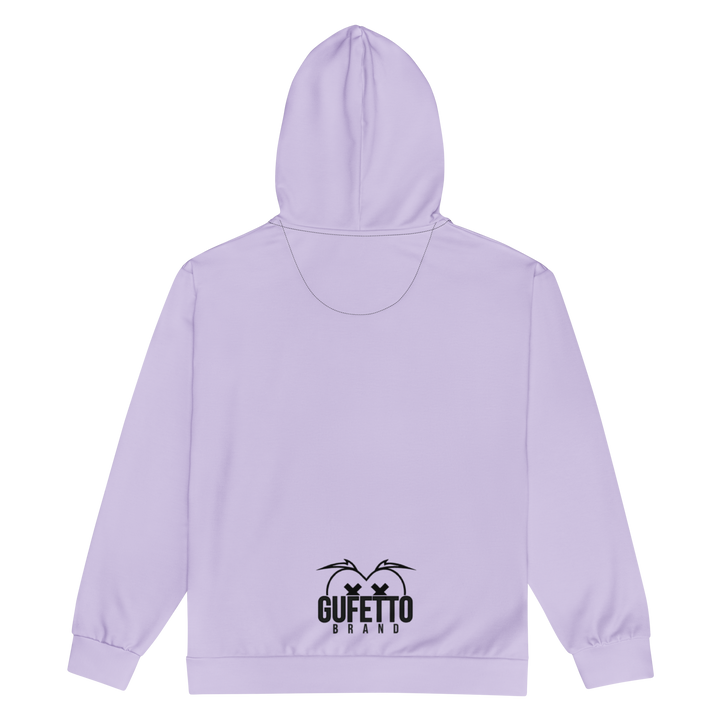 Felpa con cappuccio con zip unisex Uomo/Donna Gufetto Violet - Gufetto Brand 