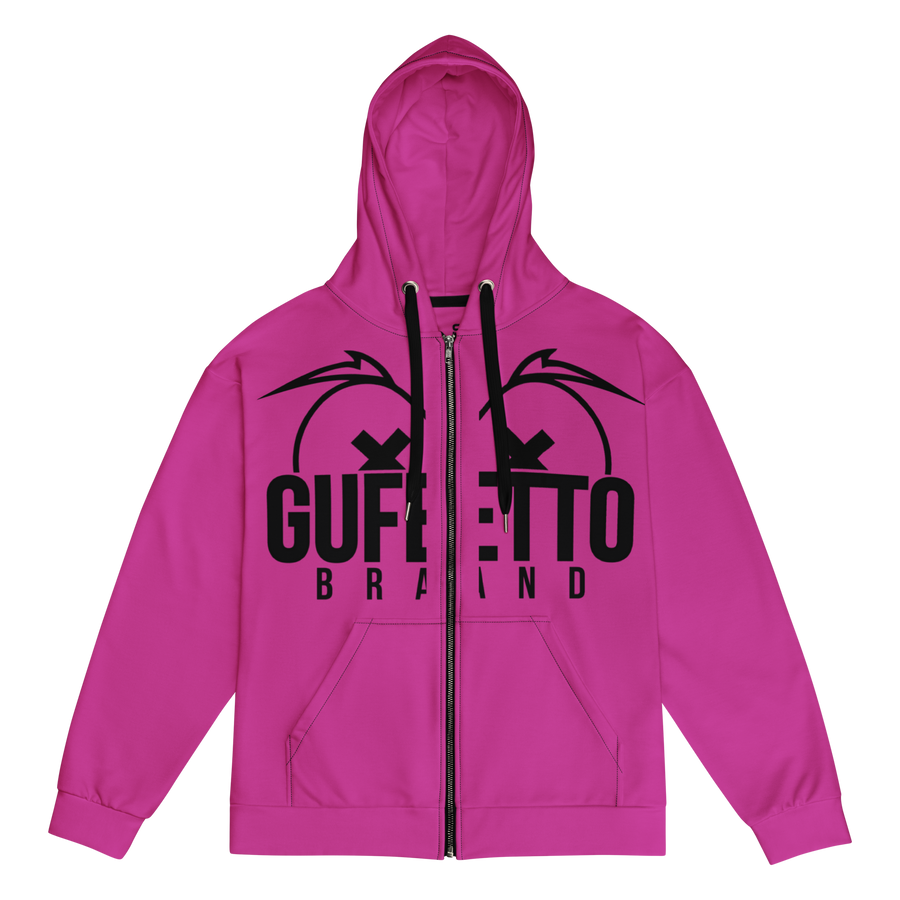 Felpa con cappuccio con zip unisex Uomo/Donna Gufetto Viola - Gufetto Brand 