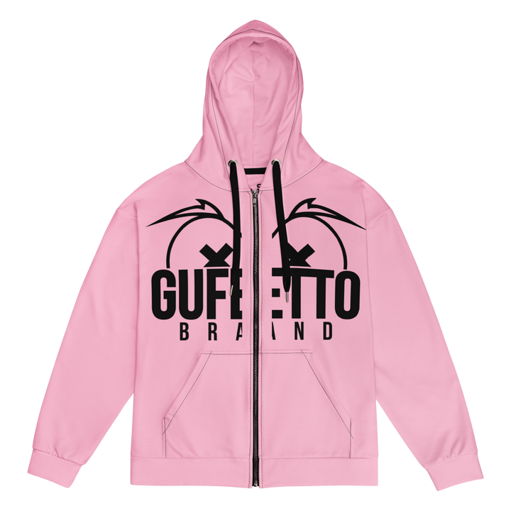 Felpa con cappuccio con zip unisex Uomo/Donna Gufetto Pink - Gufetto Brand 