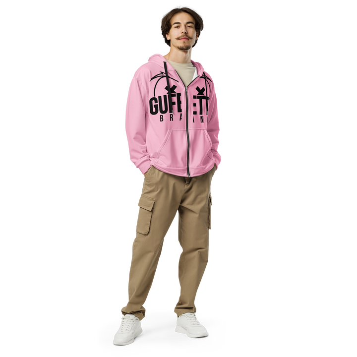 Felpa con cappuccio con zip unisex Uomo/Donna Gufetto Pink - Gufetto Brand 