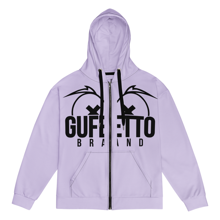 Felpa con cappuccio con zip unisex Uomo/Donna Gufetto Violet - Gufetto Brand 