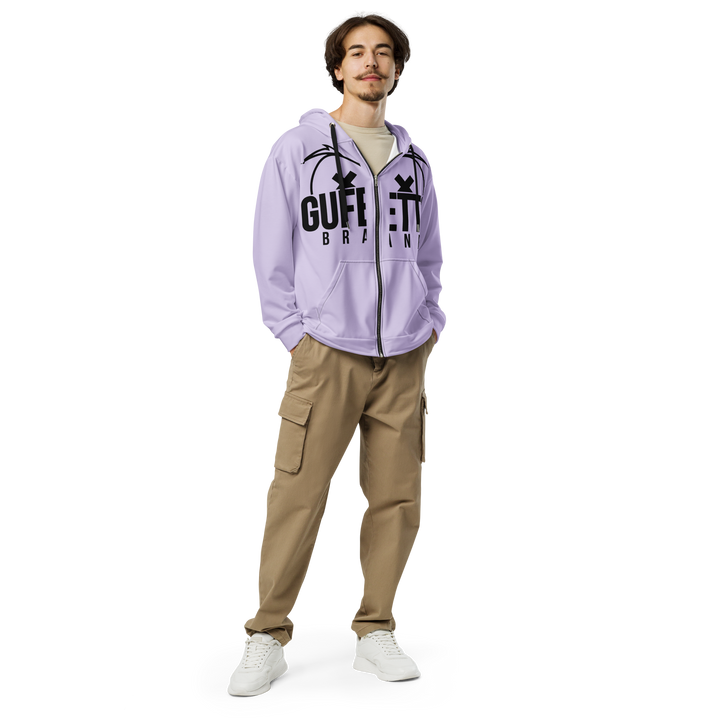 Felpa con cappuccio con zip unisex Uomo/Donna Gufetto Violet - Gufetto Brand 