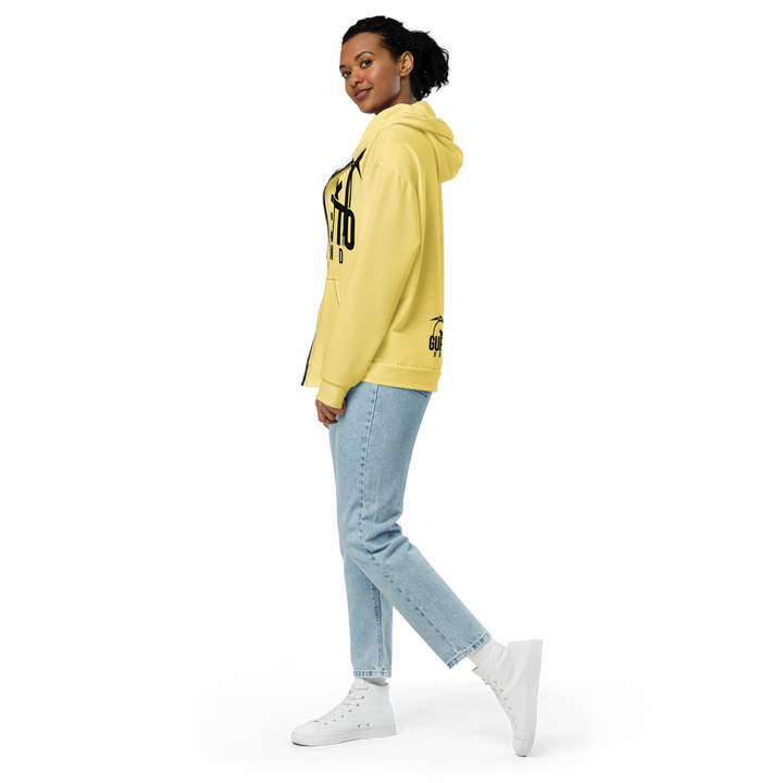 Felpa con cappuccio con zip unisex Uomo/Donna Gufetto Gialla - Gufetto Brand 