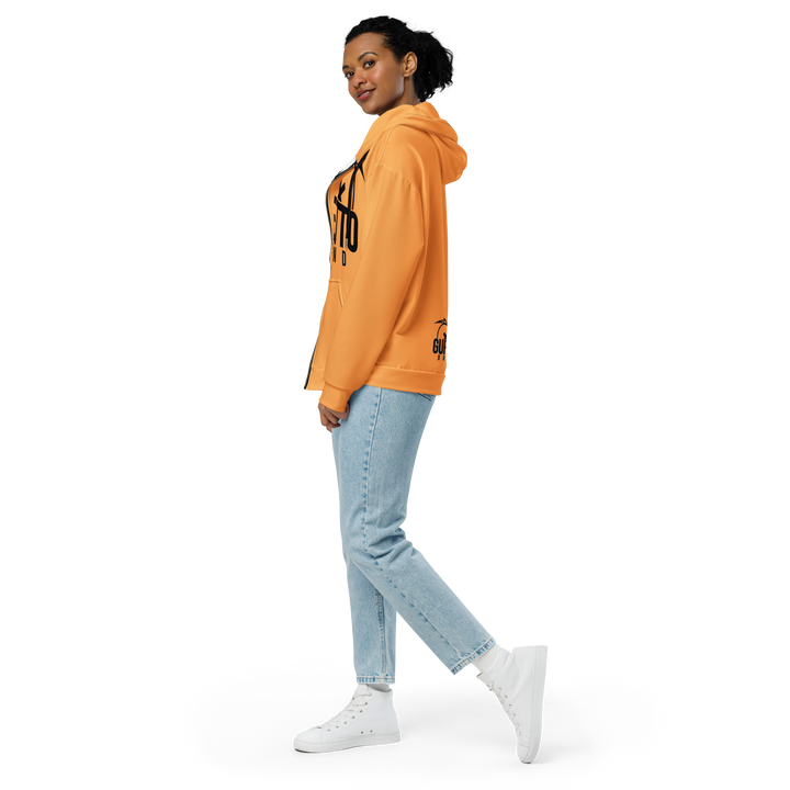 Felpa con cappuccio con zip unisex Uomo/Donna Gufetto Arancione - Gufetto Brand 