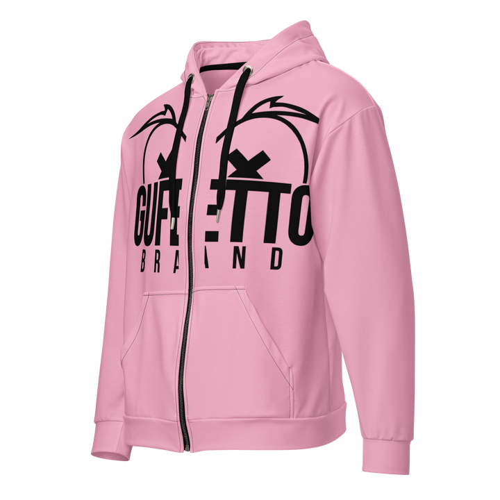 Felpa con cappuccio con zip unisex Uomo/Donna Gufetto Pink - Gufetto Brand 