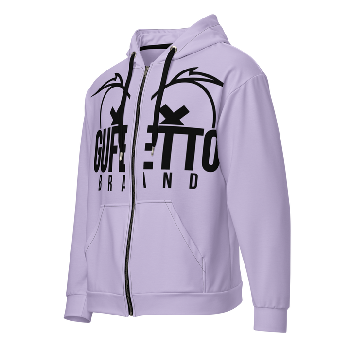 Felpa con cappuccio con zip unisex Uomo/Donna Gufetto Violet - Gufetto Brand 
