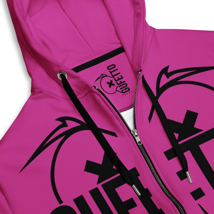 Felpa con cappuccio con zip unisex Uomo/Donna Gufetto Viola - Gufetto Brand 