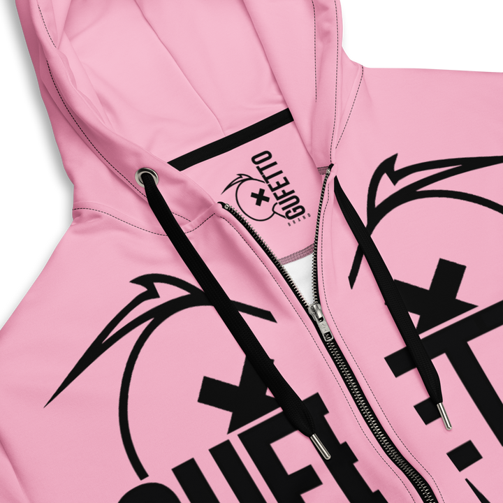 Felpa con cappuccio con zip unisex Uomo/Donna Gufetto Pink - Gufetto Brand 