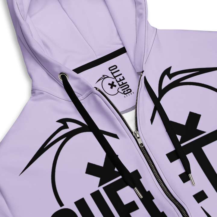 Felpa con cappuccio con zip unisex Uomo/Donna Gufetto Violet - Gufetto Brand 