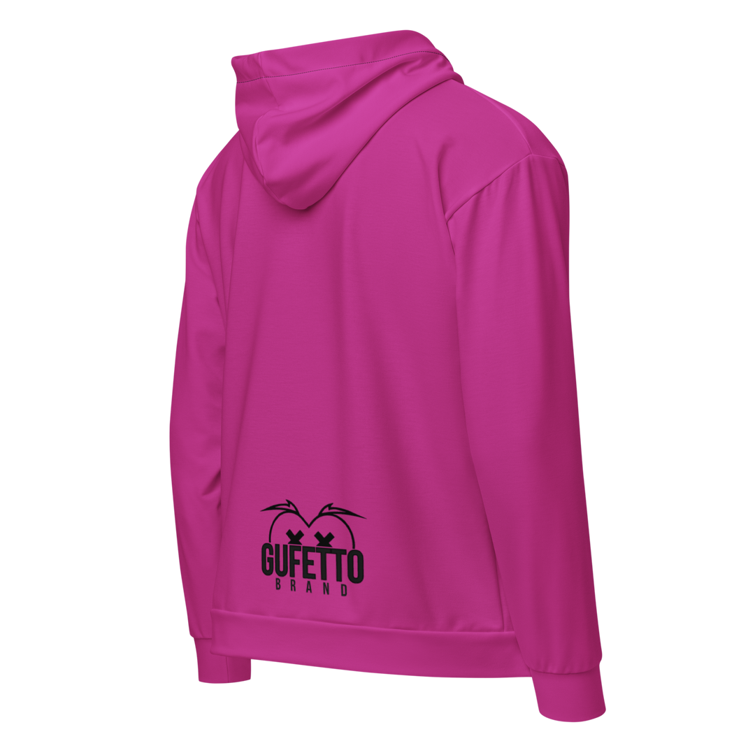 Felpa con cappuccio con zip unisex Uomo/Donna Gufetto Viola - Gufetto Brand 