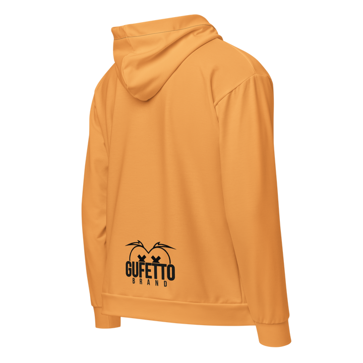 Felpa con cappuccio con zip unisex Uomo/Donna Gufetto Arancione - Gufetto Brand 