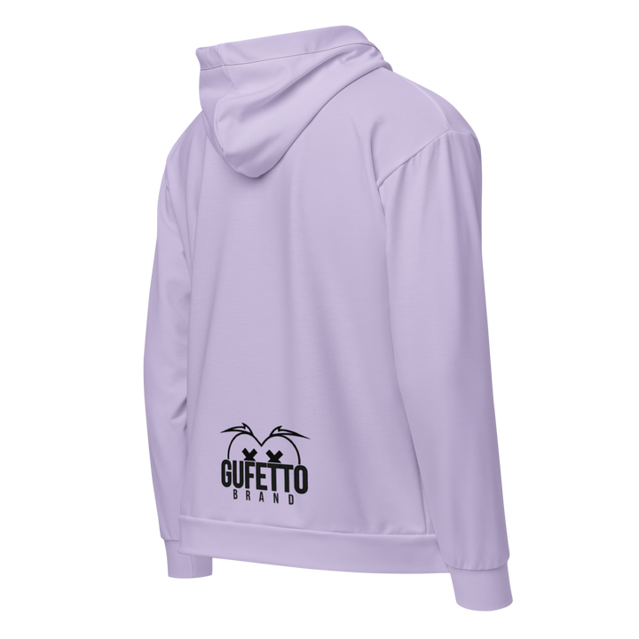 Felpa con cappuccio con zip unisex Uomo/Donna Gufetto Violet - Gufetto Brand 