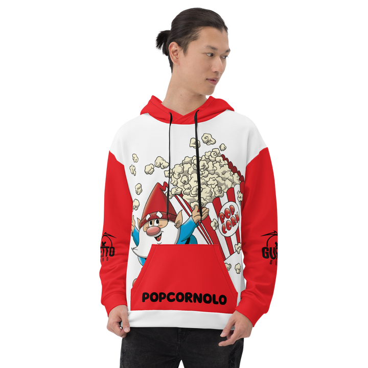 Felpa con cappuccio Uomo/Donna POPCORNOLO - Gufetto Brand 