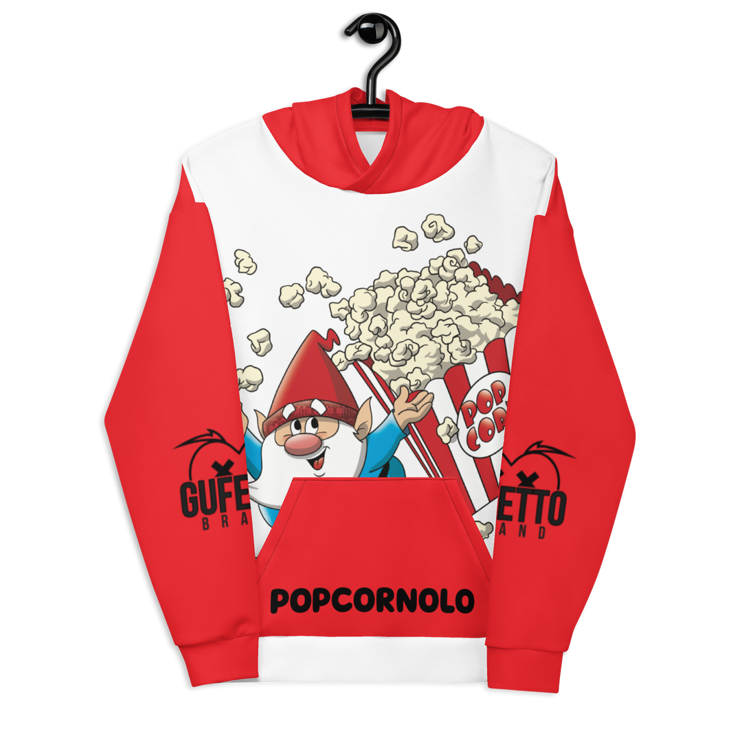 Felpa con cappuccio Uomo/Donna POPCORNOLO - Gufetto Brand 