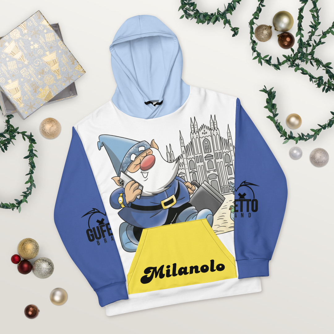 Felpa con cappuccio Uomo/Donna MILANOLO - Gufetto Brand 