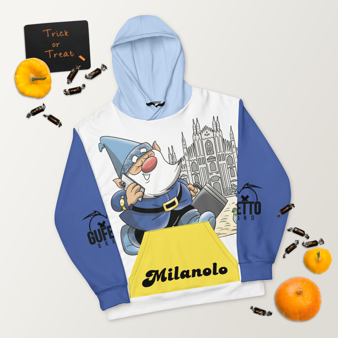 Felpa con cappuccio Uomo/Donna MILANOLO - Gufetto Brand 