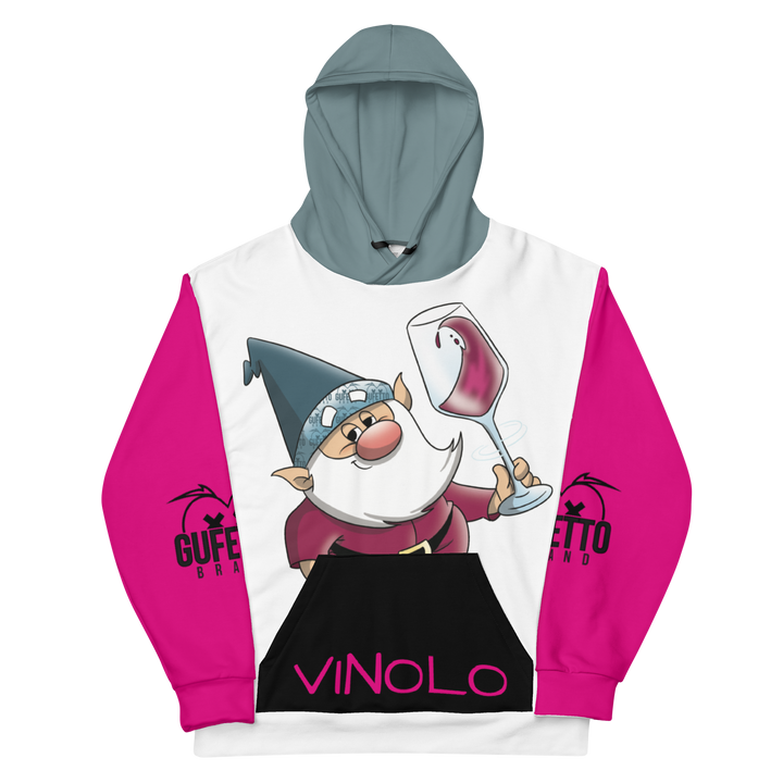 Felpa con cappuccio Unisex Uomo/Donna VINOLO - Gufetto Brand 
