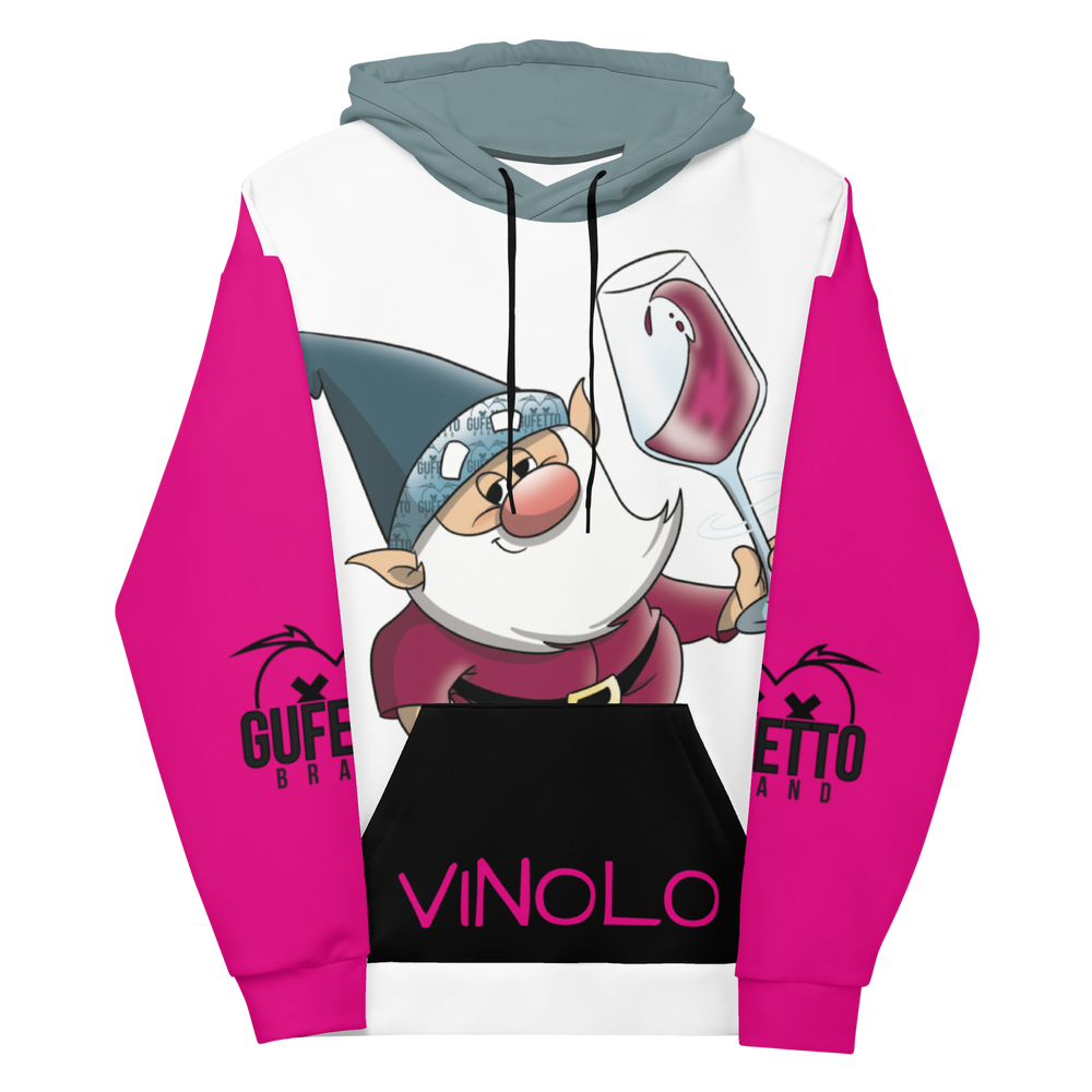 Felpa con cappuccio Unisex Uomo/Donna VINOLO - Gufetto Brand 