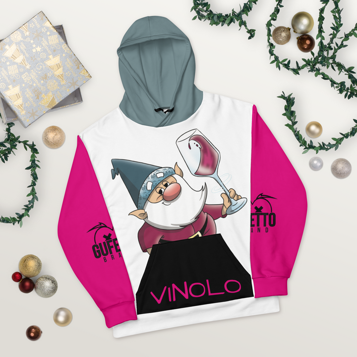 Felpa con cappuccio Unisex Uomo/Donna VINOLO - Gufetto Brand 
