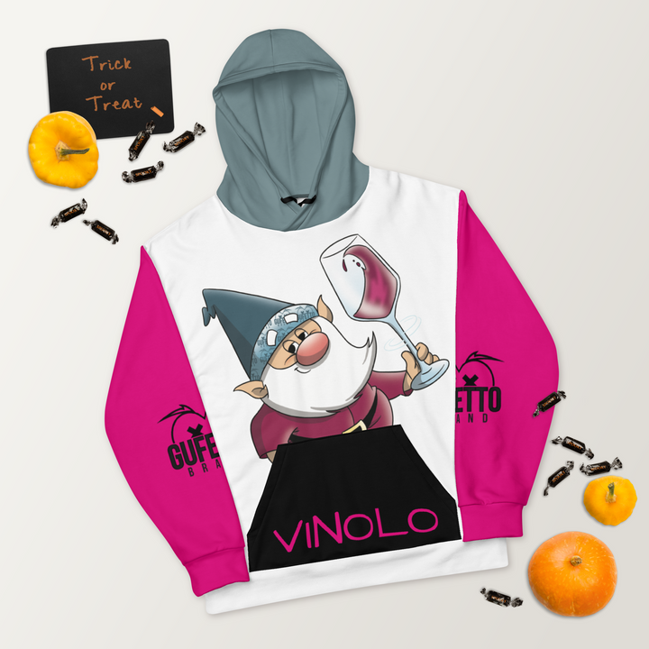 Felpa con cappuccio Unisex Uomo/Donna VINOLO - Gufetto Brand 