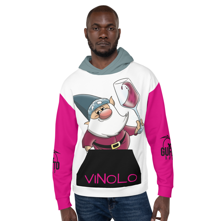 Felpa con cappuccio Unisex Uomo/Donna VINOLO - Gufetto Brand 