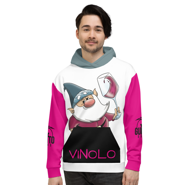 Felpa con cappuccio Unisex Uomo/Donna VINOLO - Gufetto Brand 