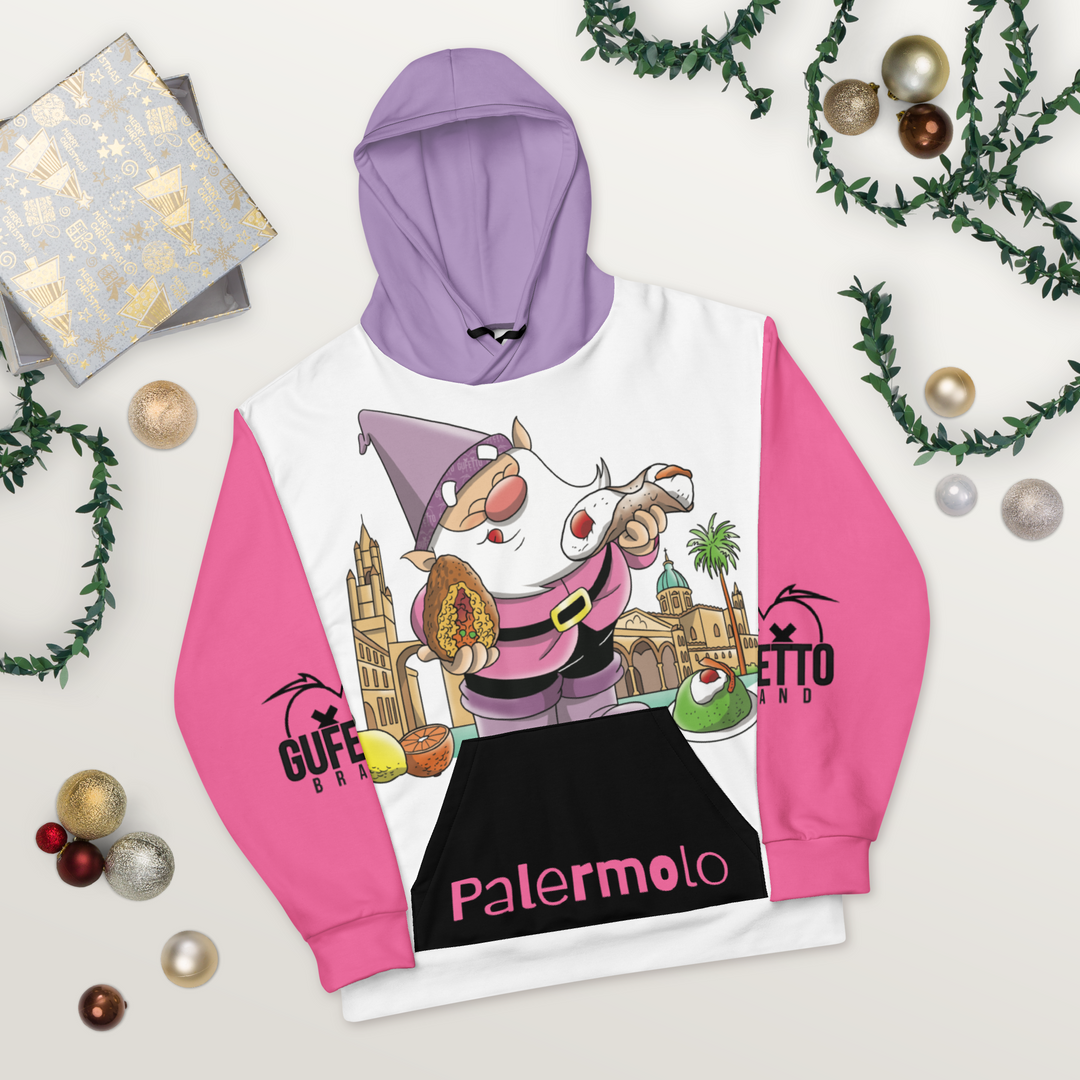 Felpa con cappuccio Unisex Uomo/Donna PALERMOLO - Gufetto Brand 