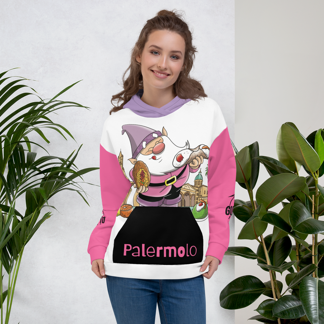 Felpa con cappuccio Unisex Uomo/Donna PALERMOLO - Gufetto Brand 