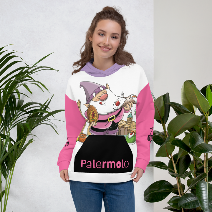 Felpa con cappuccio Unisex Uomo/Donna PALERMOLO - Gufetto Brand 