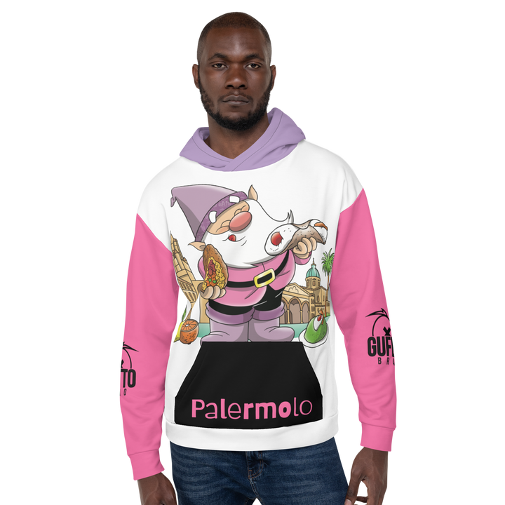Felpa con cappuccio Unisex Uomo/Donna PALERMOLO - Gufetto Brand 