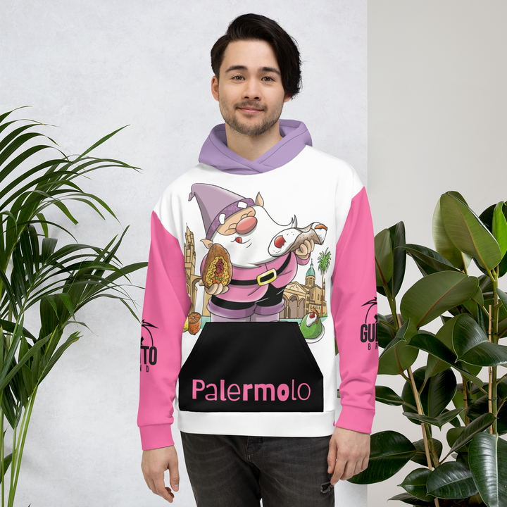 Felpa con cappuccio Unisex Uomo/Donna PALERMOLO - Gufetto Brand 