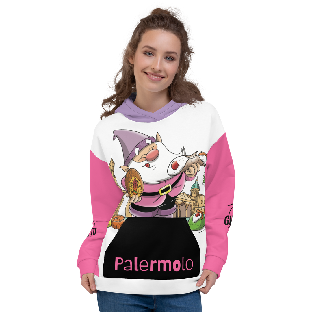 Felpa con cappuccio Unisex Uomo/Donna PALERMOLO - Gufetto Brand 