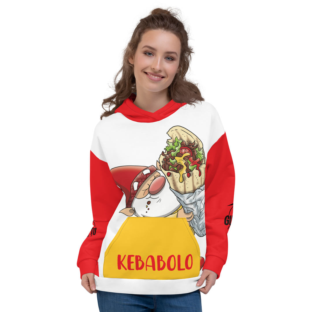 Felpa con cappuccio Uomo/Donna KEBABOLO - Gufetto Brand 