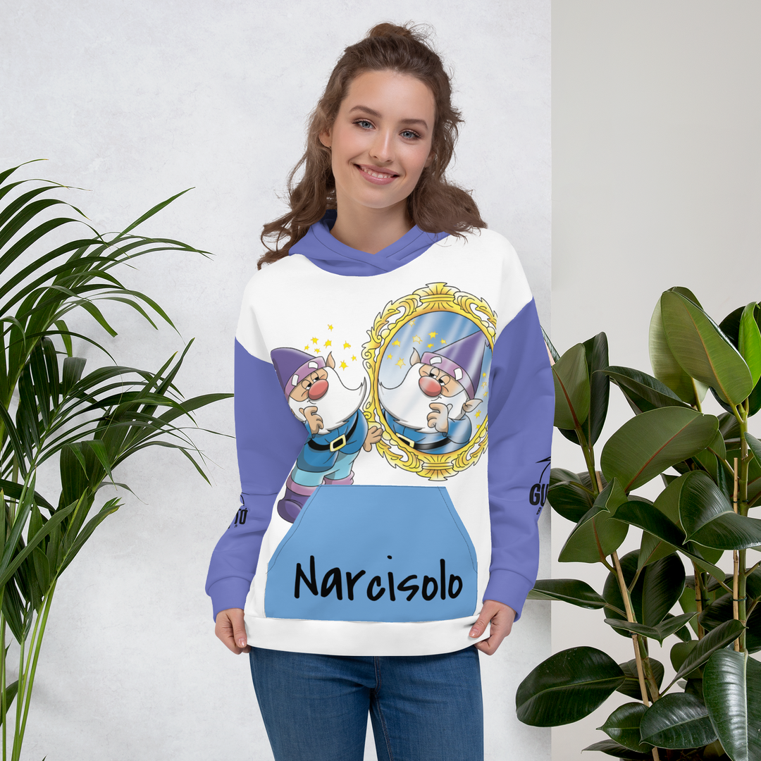 Felpa con cappuccio Uomo/Donna NARCISOLO - Gufetto Brand 