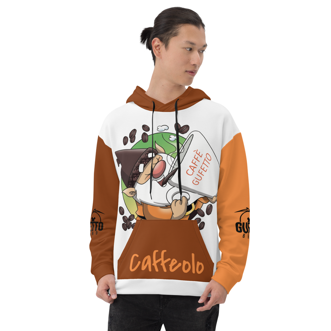 Felpa con cappuccio Uomo/Donna CAFFEOLO 2 - Gufetto Brand 