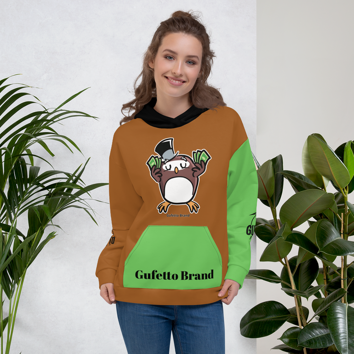 Felpa con cappuccio Uomo/Donna GUFETTO SOLDI - Gufetto Brand 