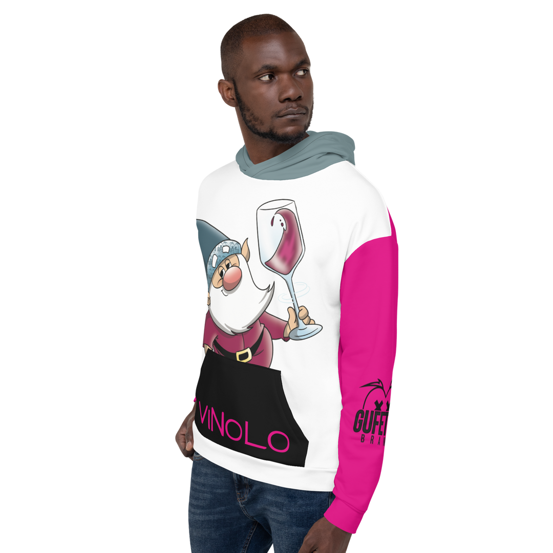 Felpa con cappuccio Unisex Uomo/Donna VINOLO - Gufetto Brand 