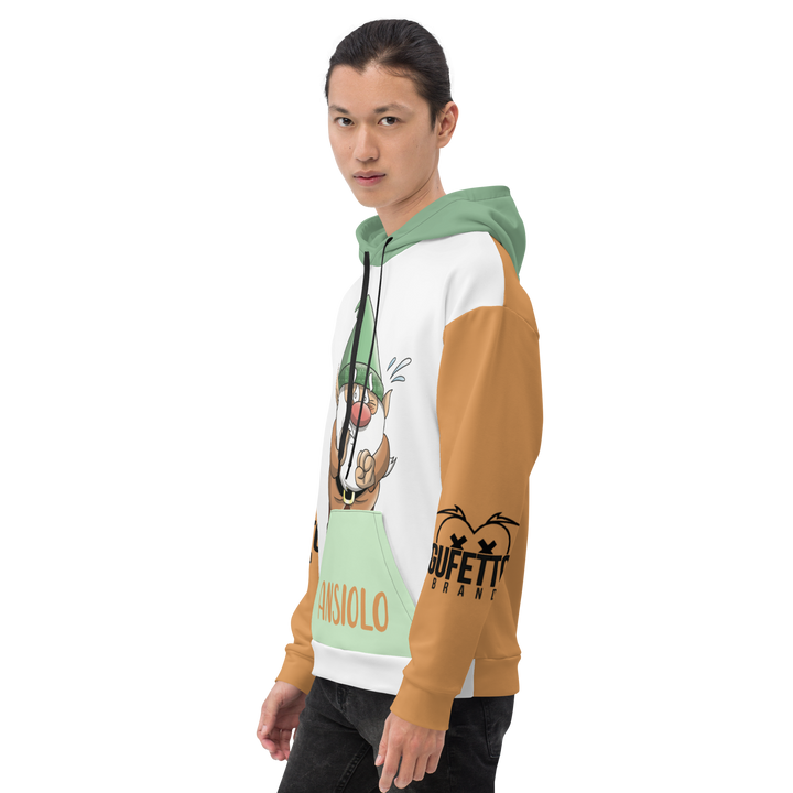 Felpa con cappuccio Unisex Uomo/Donna ANSIOLO TWO - Gufetto Brand 