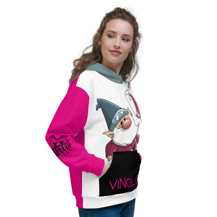 Felpa con cappuccio Unisex Uomo/Donna VINOLO - Gufetto Brand 