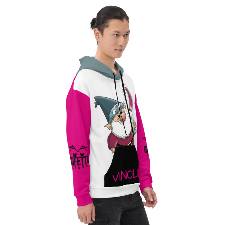 Felpa con cappuccio Unisex Uomo/Donna VINOLO - Gufetto Brand 