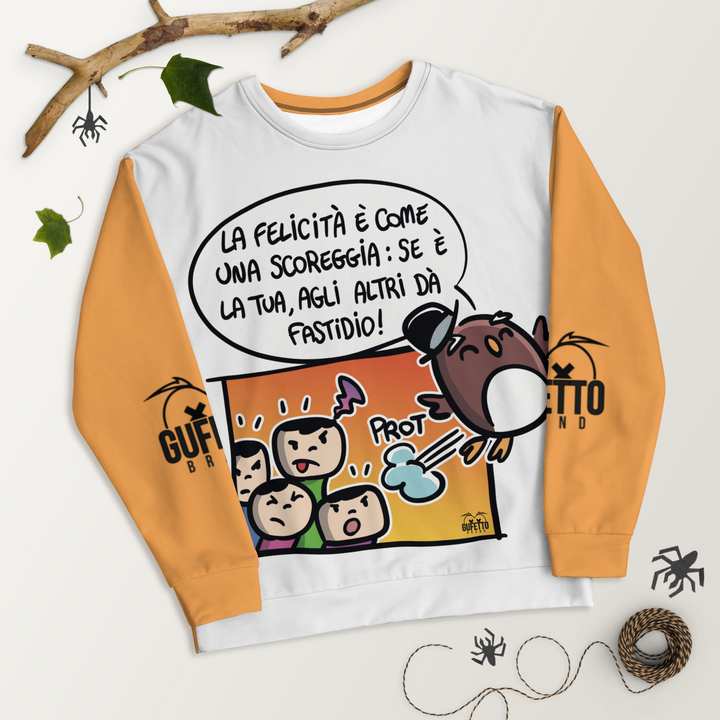 Felpa unisex Uomo/Donna SCOREGGIA - Gufetto Brand 