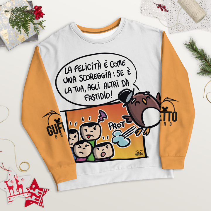Felpa unisex Uomo/Donna SCOREGGIA - Gufetto Brand 