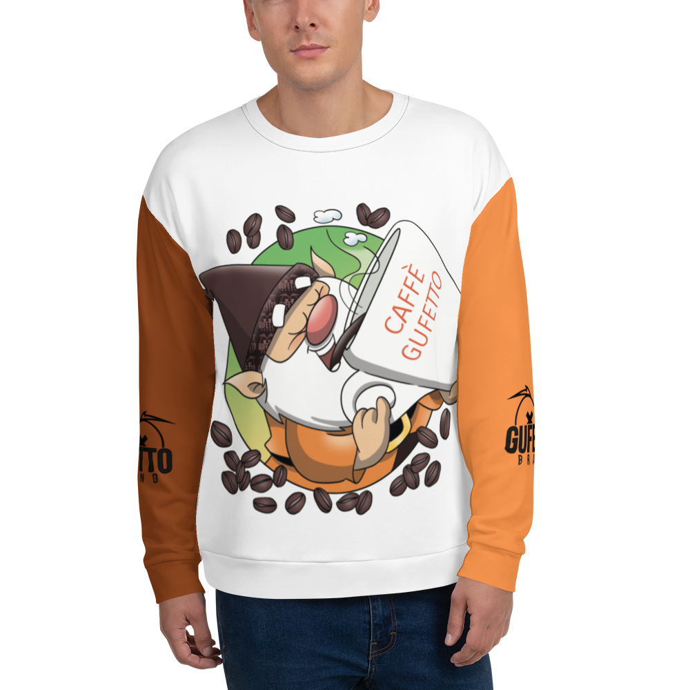Felpa unisex Uomo/Donna CAFFEOLO 2 - Gufetto Brand 