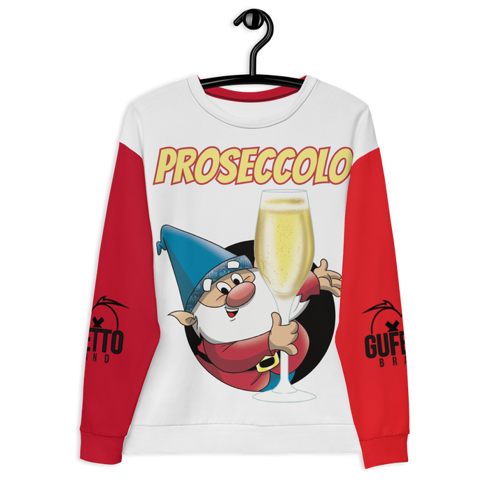 Felpa unisex Uomo/Donna PROSECCOLO NEW - Gufetto Brand 